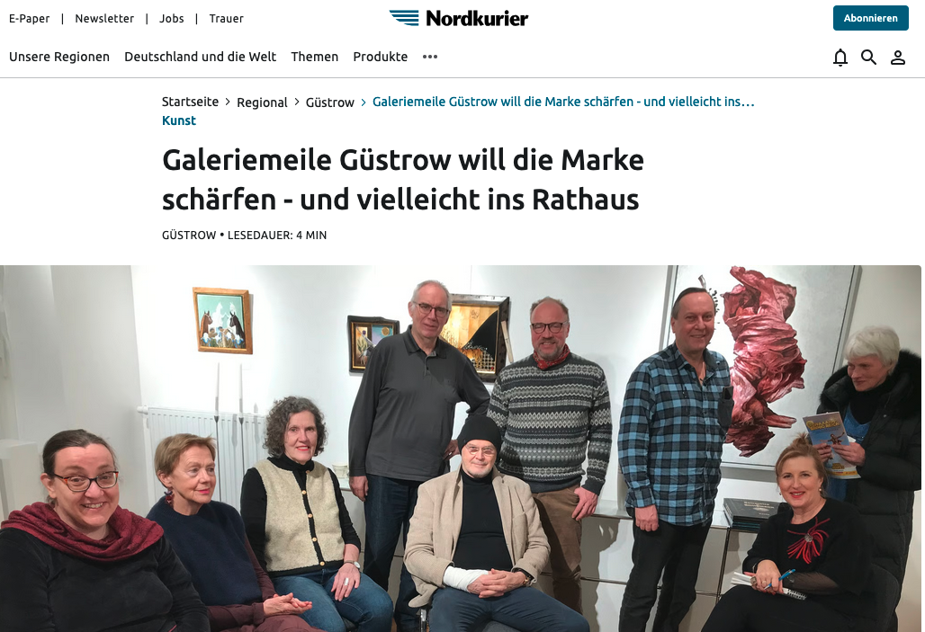 Presseartikel im Nordkurier